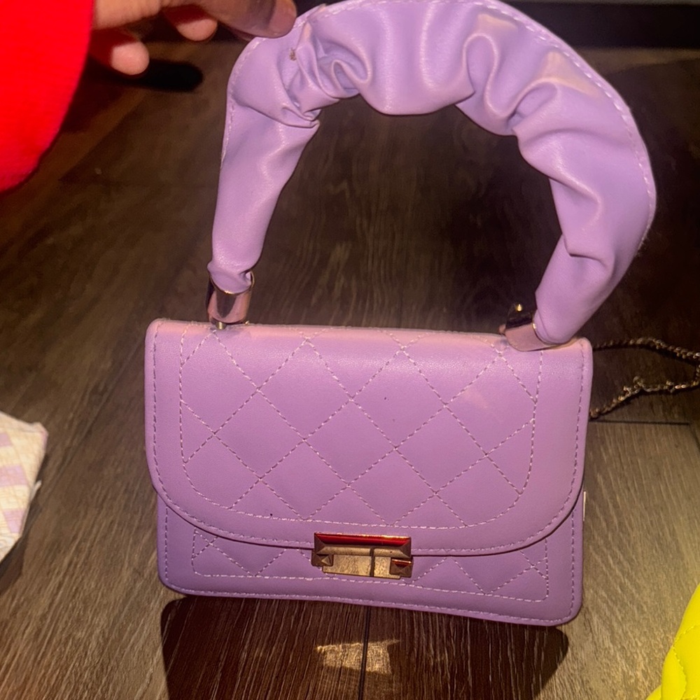 Lavender Quilted Handbag
